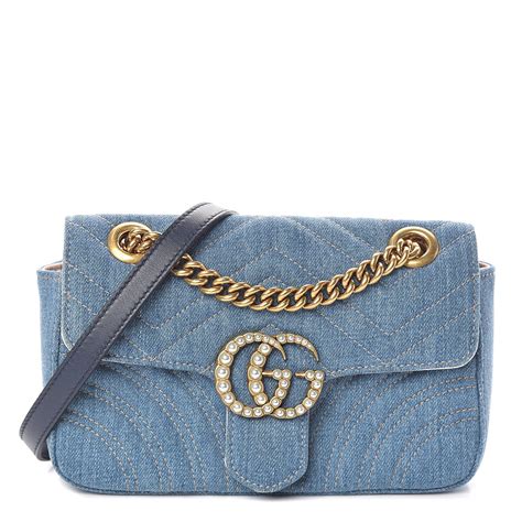 gucci micro bags|Gucci denim bag mini.